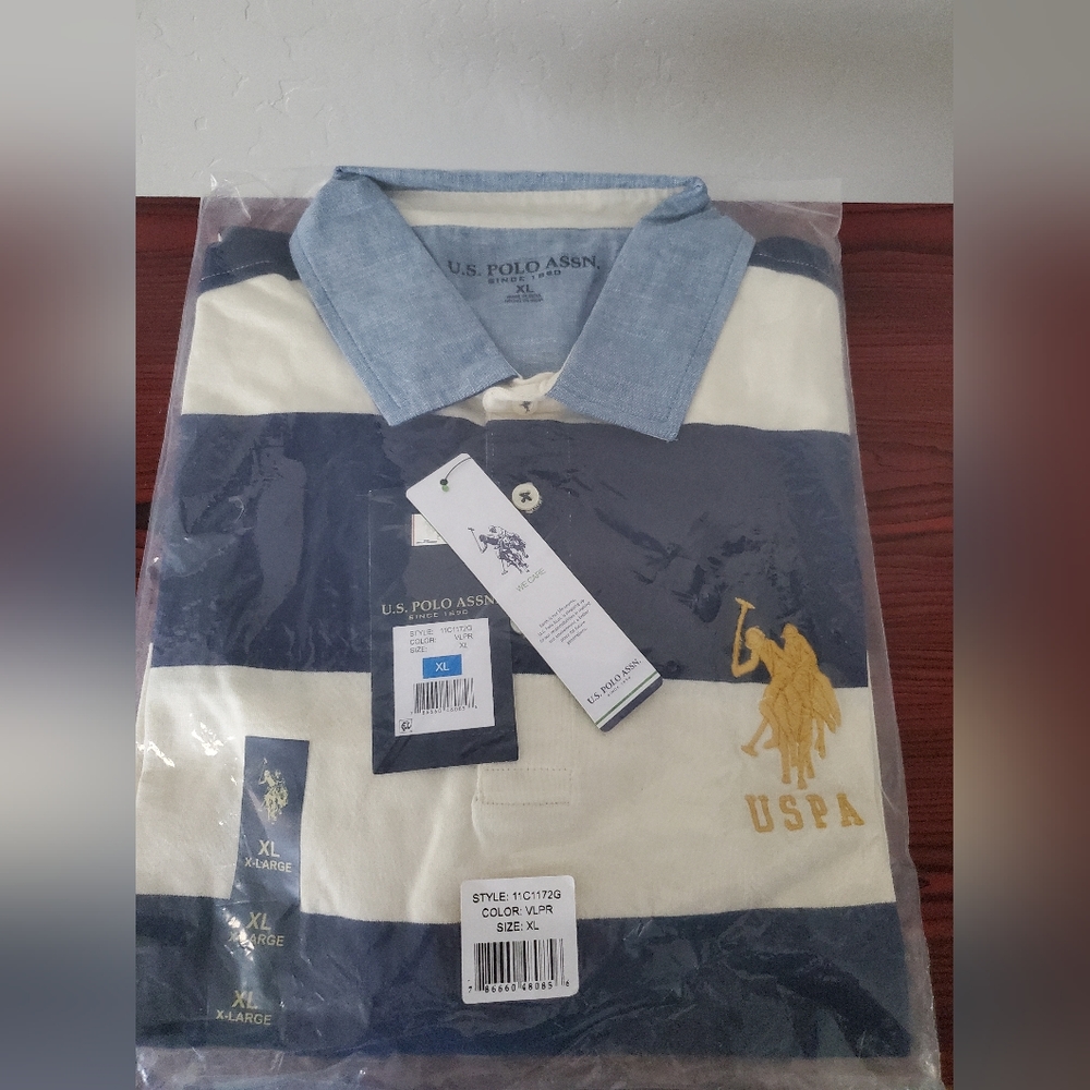 U.S. Polo Assn. Striped Logo Shirt - Picture 2 of 6